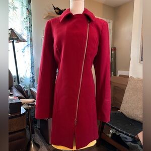 White House Black Market Red Coat New with Tag.